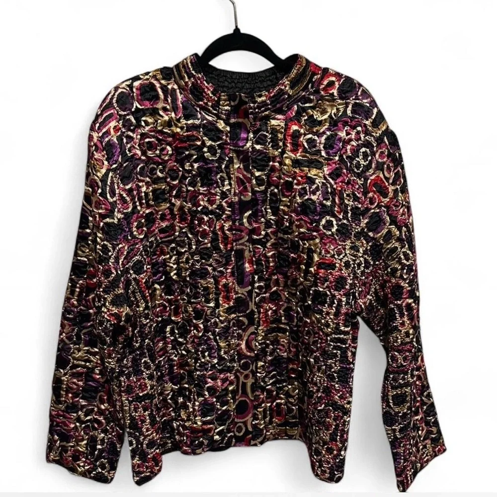 Ruby Rd. Multicolor Patterned Jacket - Picture 2 of 7